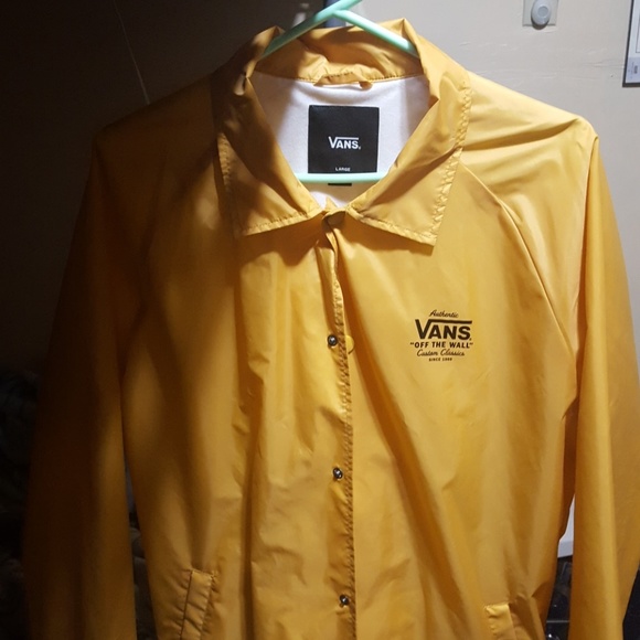 Yellow Vans Windbreaker Jacket | Poshmark